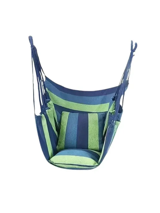 MigMax Кресло гамак подвесное с подушками, синий, фото 3