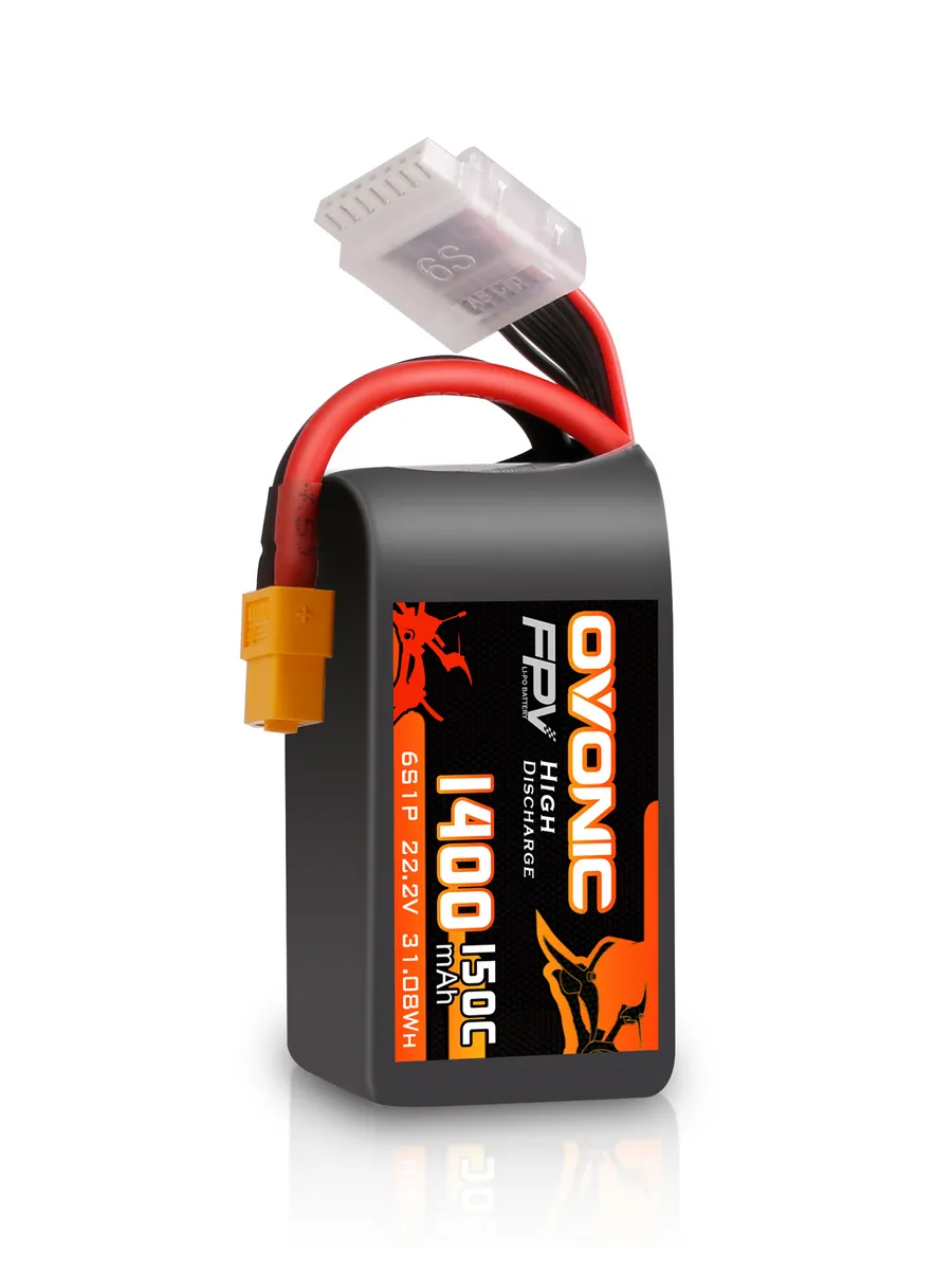 Ovonic 6S 22.2V 1400mAh 150C XT60 Lipo battery