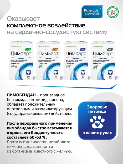 Пчелодар ПимХарт 2,5 мг таблетки для лечение сердечной недостаточност…, 2,5 мл, фото 2
