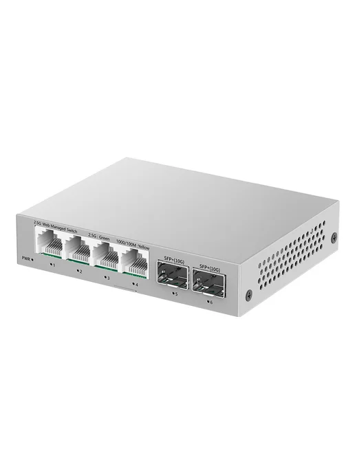 HORACO Управляемый коммутатор 4 порта 2.5GbE с 10G SFP+, 10 г, фото 4