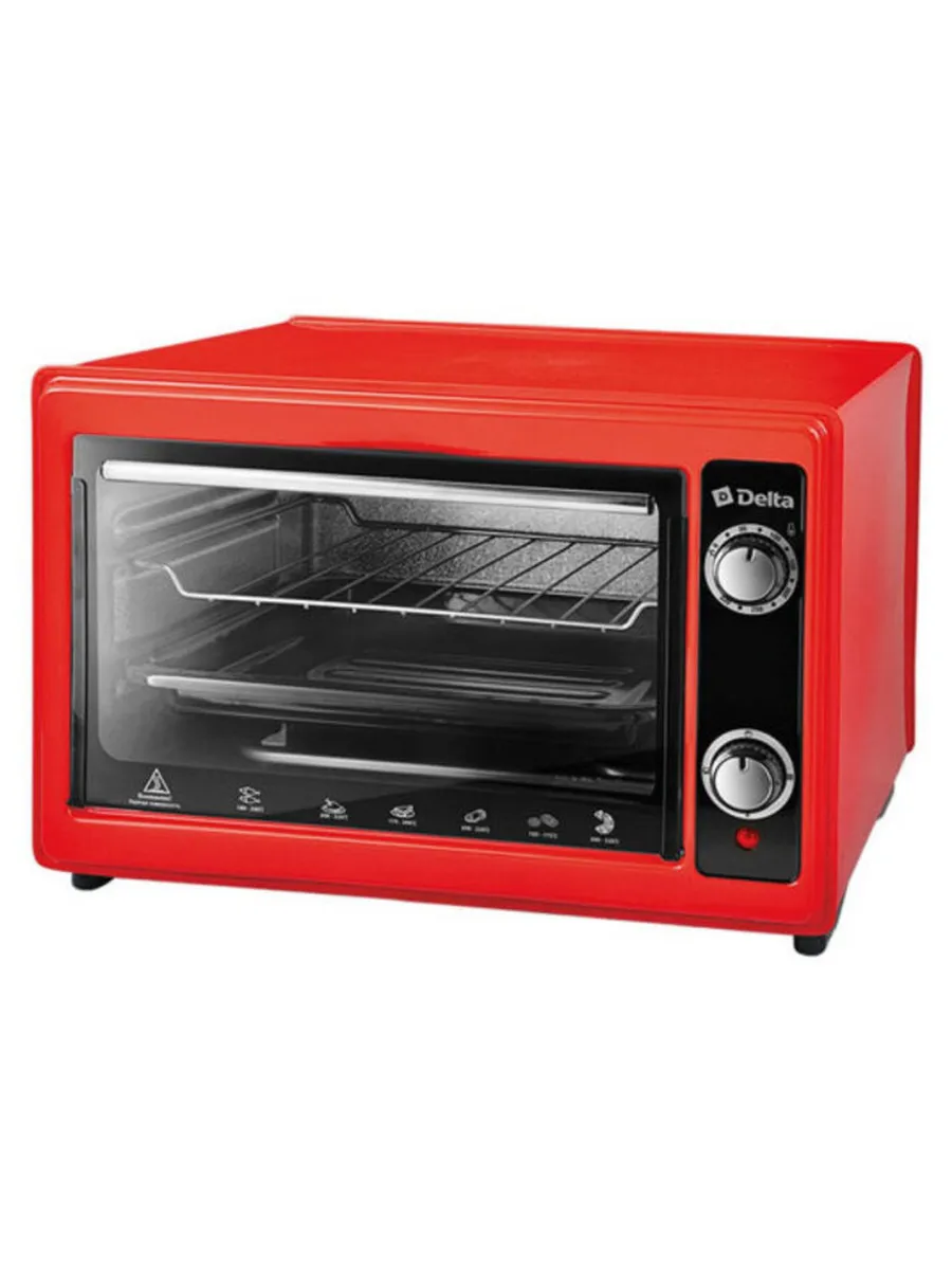 Мини-печь DELTA D-0122 красная 37л