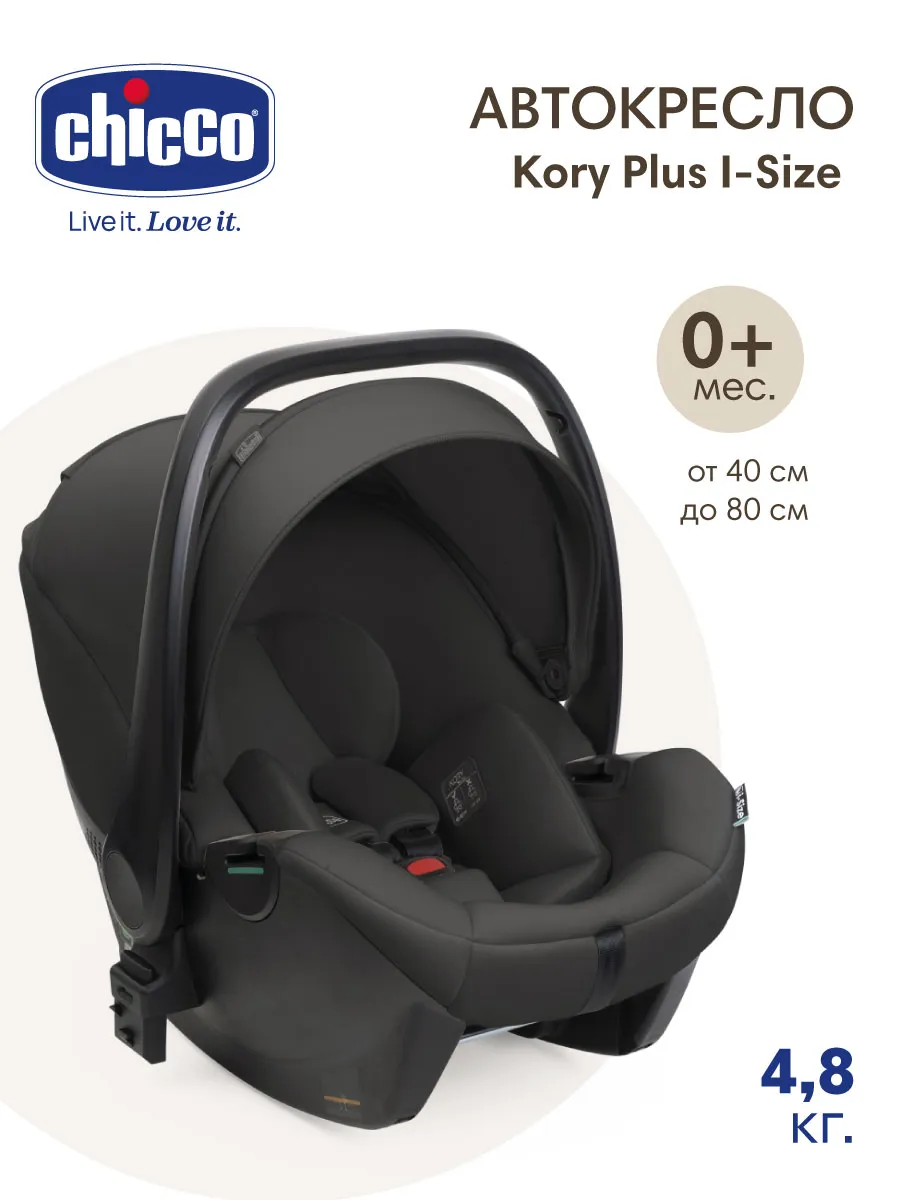 Автокресло детское Kory Plus 0+ Black Satin