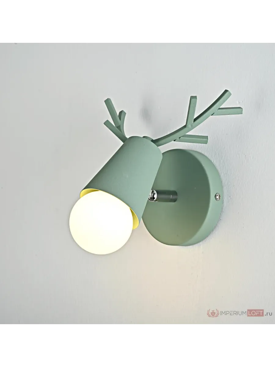 Бра с рожками DEER A Green