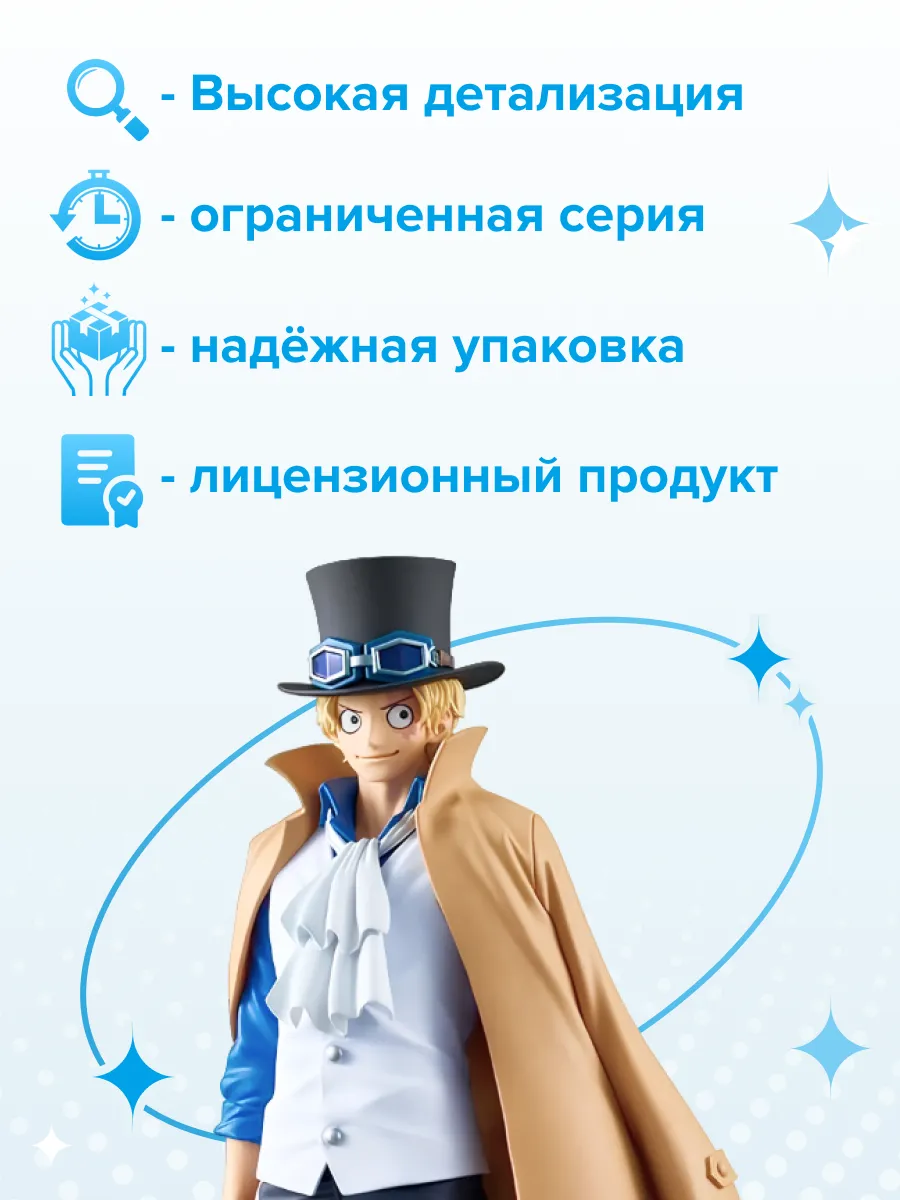Фигурка аниме Ван Пис One Piece The Grandline Сабо 18см