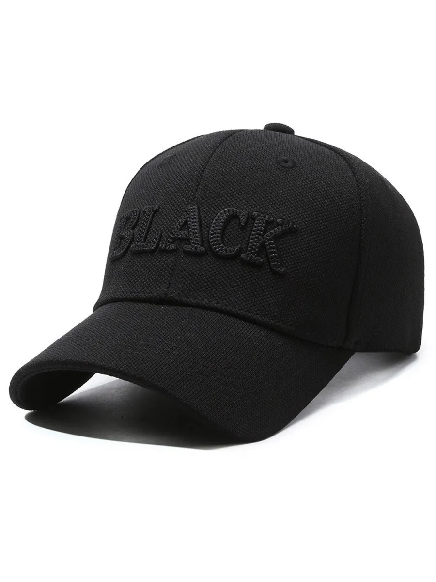 Кепка летняя демисезонная вышивка и надпись BLACK