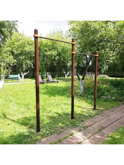 BORABO Спортивный комплекс уличный с турником, коричневый, фото 7