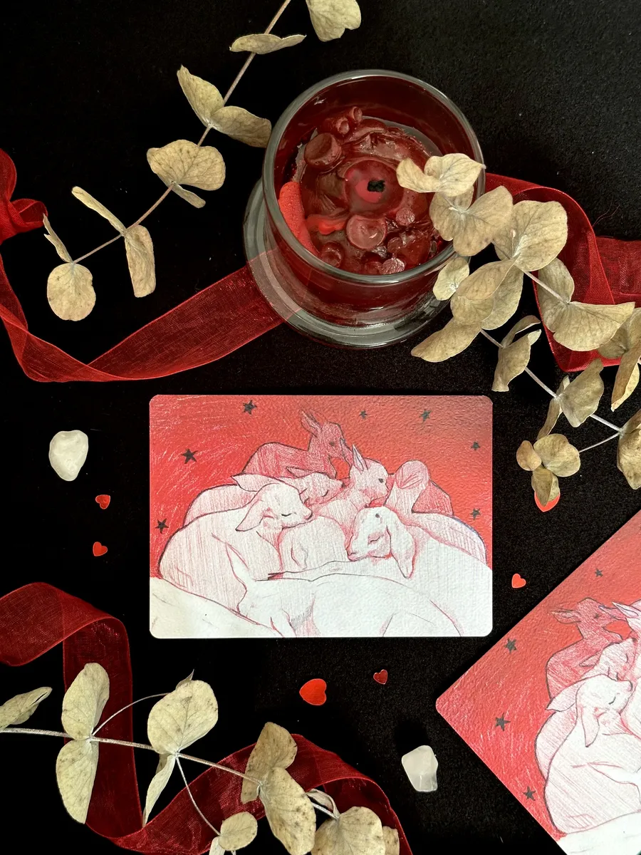 Открытка 9,5х13,5 см "Овечки" Nansy's shop