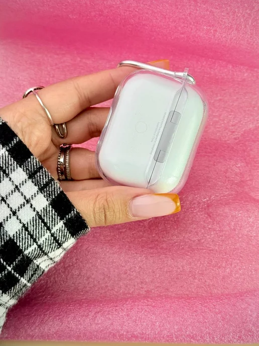 Qapla чехол на airpods pro 2 кейс для наушников аирподс, белый, фото 8