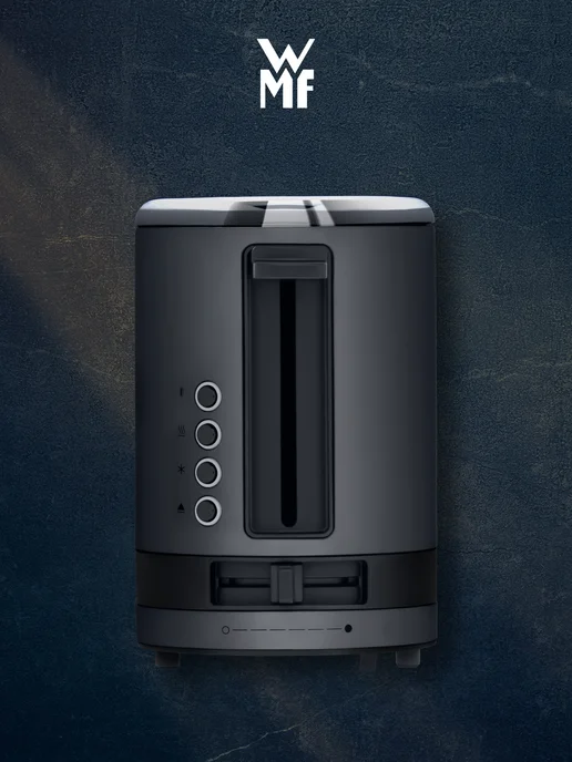Wmf Удлиненный тостер KITCHENminis Deep Black 1 слот, 7 режимов, черный, фото 5