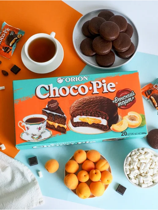 ОРИОН GROUP Пирожное Choco Pie (Чоко Пай) 48 штук по 30 гр, 600 г, фото 2