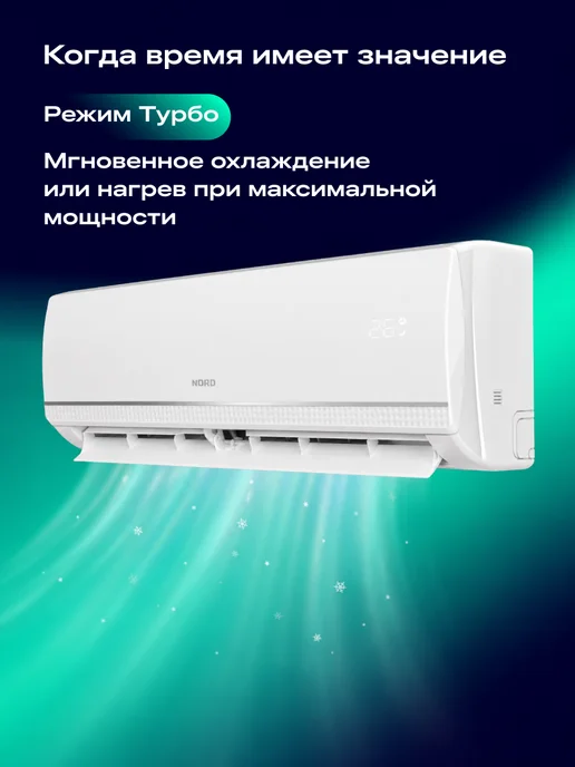 NORD Сплит-система AC 18 QUB, кондиционер 18, до 54 м², белый, 54 м, фото 5