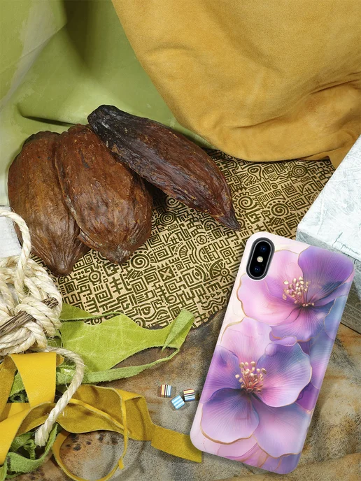 SLVGO Чехол на Apple iPhone Xs, X, белый, фото 3
