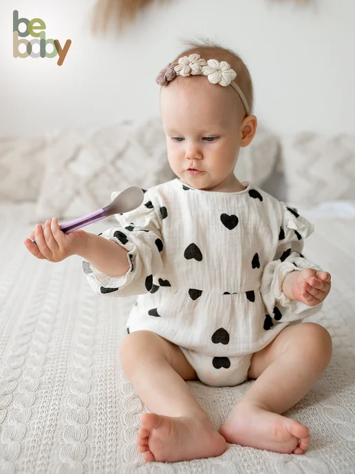 Be baby Термочувствительная обучающая ложка для кормления малыша 4+, зеленый, фото 3