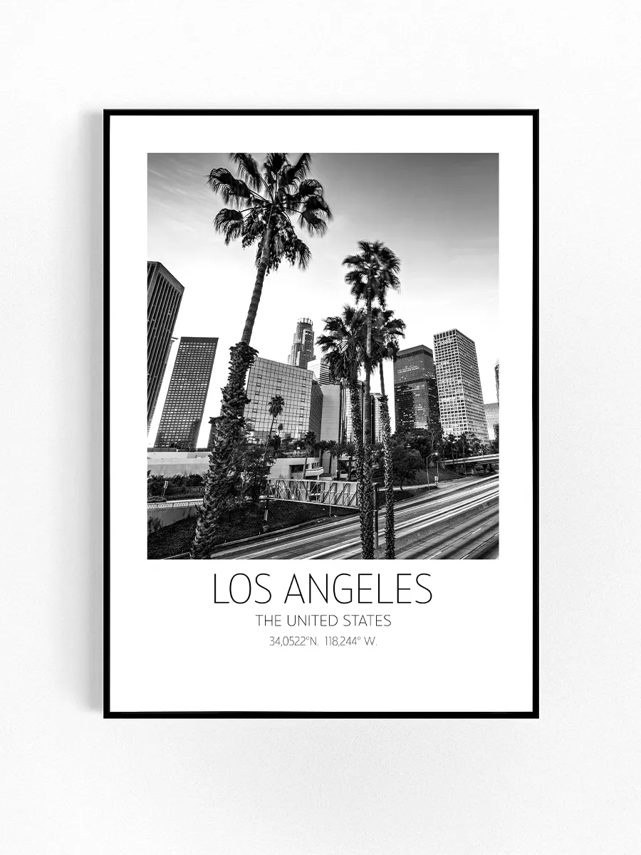 Постер на стену Los Angeles 29,7x42 см (А3) без рамки