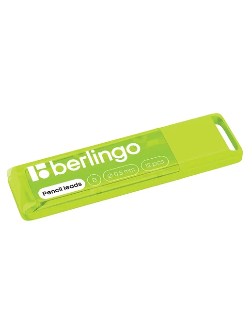 Berlingo 5 уп. - Грифель для карандаша 0.5 мм, B, 12шт, арт. 321557, 12 шт, фото 3