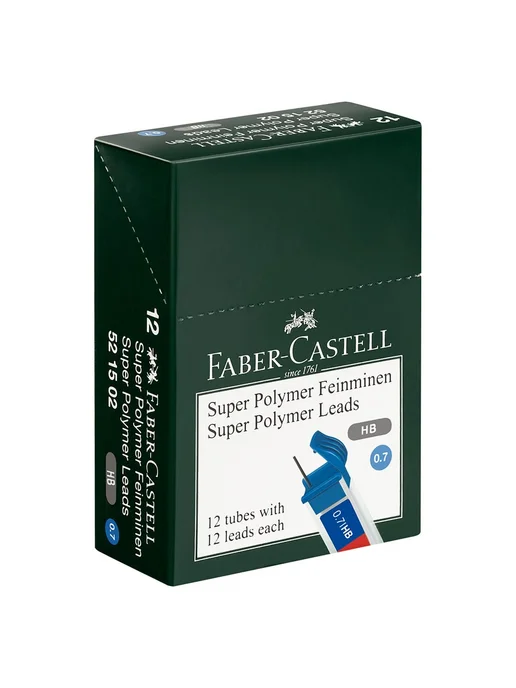 Faber-Castell 8 уп. - Грифель для карандаша 0.7 мм, HB, 12шт, арт. 286030, 12 шт, фото 3