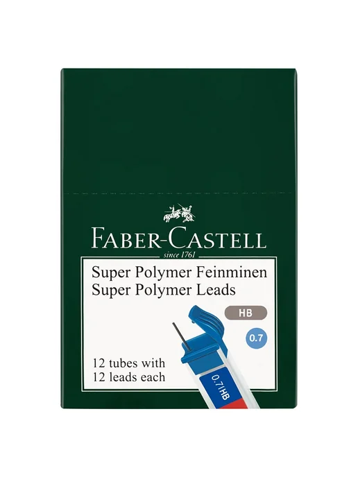 Faber-Castell 8 уп. - Грифель для карандаша 0.7 мм, HB, 12шт, арт. 286030, 12 шт, фото 4