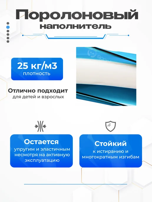 SportPanda Мат гимнастический 100х100х10см, винилис поролон 18 кг м3, 100x100x10 см, 25 кг, фото 2