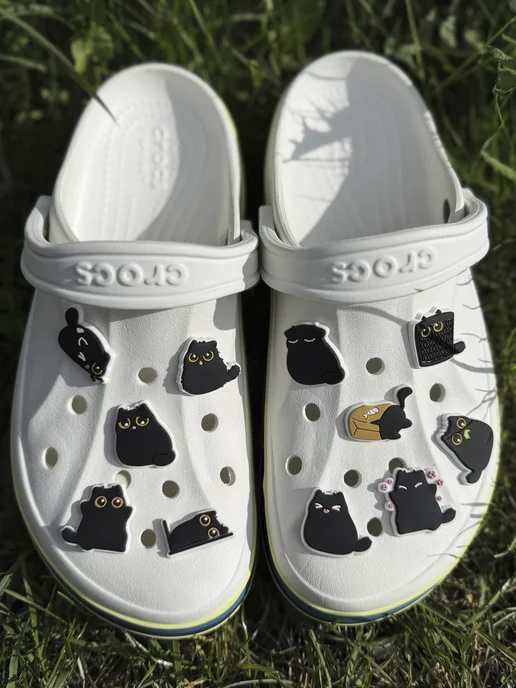 JIBZ WORLD Джибитсы для кроксов набор на crocs клипсы набор 50 штук, черный, фото 2