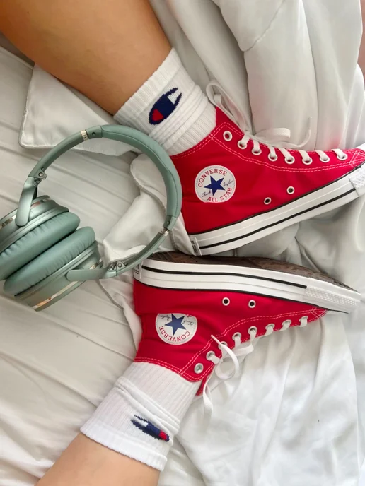 CONVERSE Кеды высокие повседневные, белый, фото 4