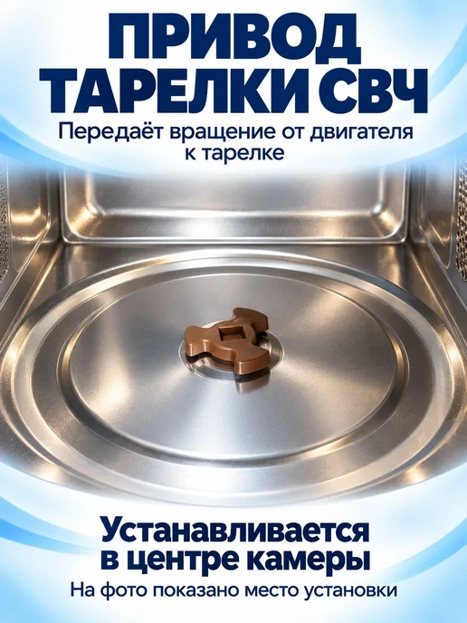 ТехноХелп Коплер микроволновой печи для вращения тарелки 29мм, вариант, фото 4