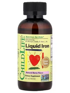 ChildLife Liquid Iron, Железо для детей в жидкой форме, 118 мл