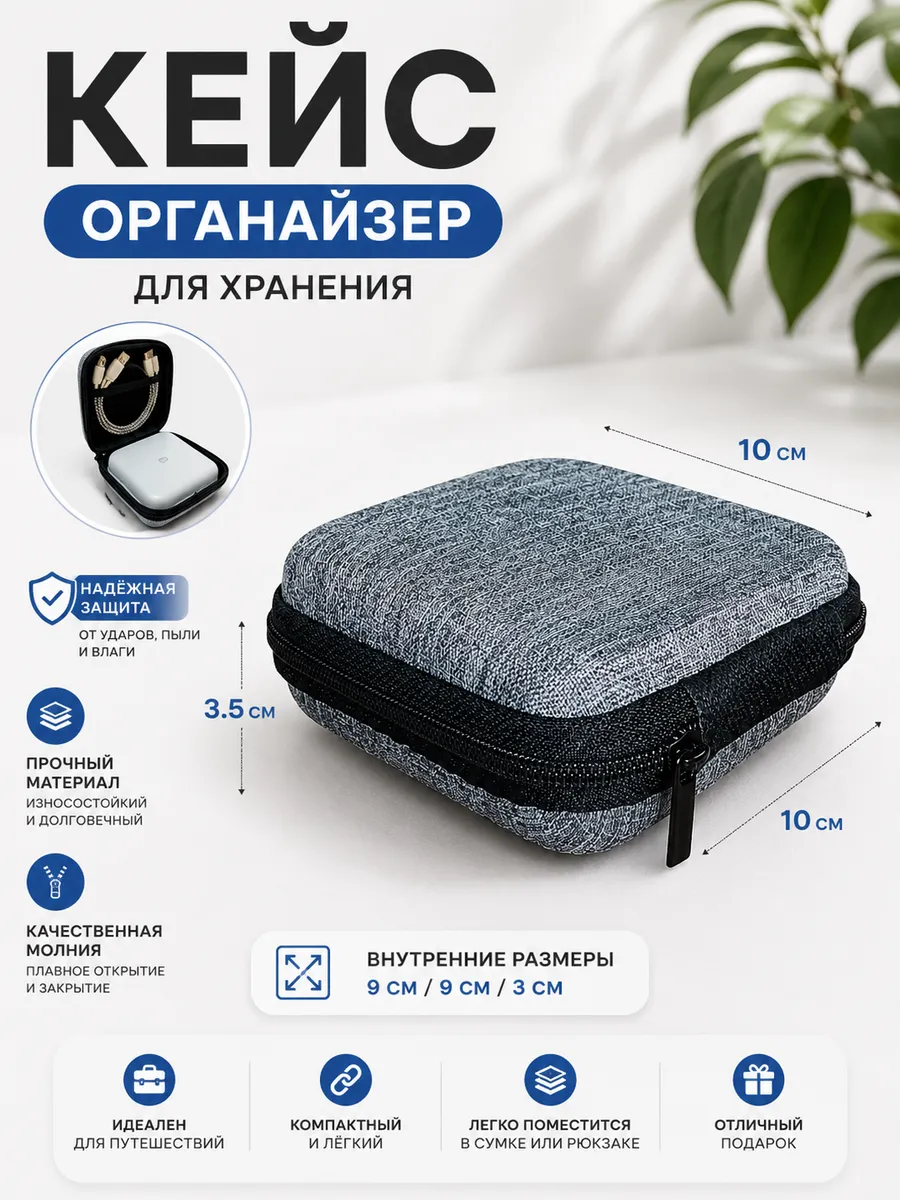 Кейс для проводов, органайзер для мелочей