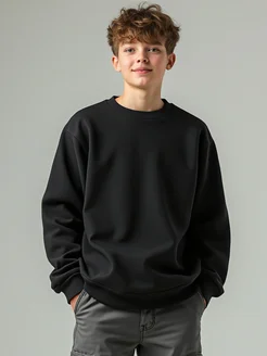 Свитшот оверсайз 7-15 лет без начеса для подростка ИНОВО 419062113 купить за 1 346 ₽ в интернет‑магазине Wildberries