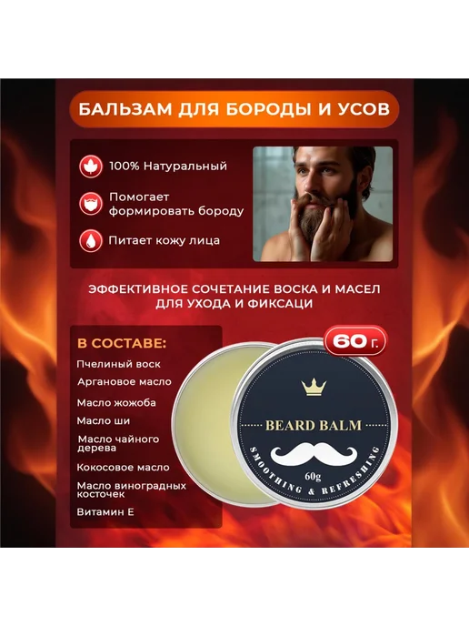 Набор для ухода за бородой для мужчин 200 мл, 200 мл, фото 2