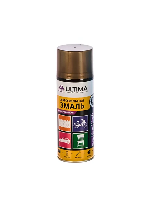 ULTIMA Эмаль аэрозольная ULT042 RAL1018 красное золото 520 мл, 520 мл, фото 2