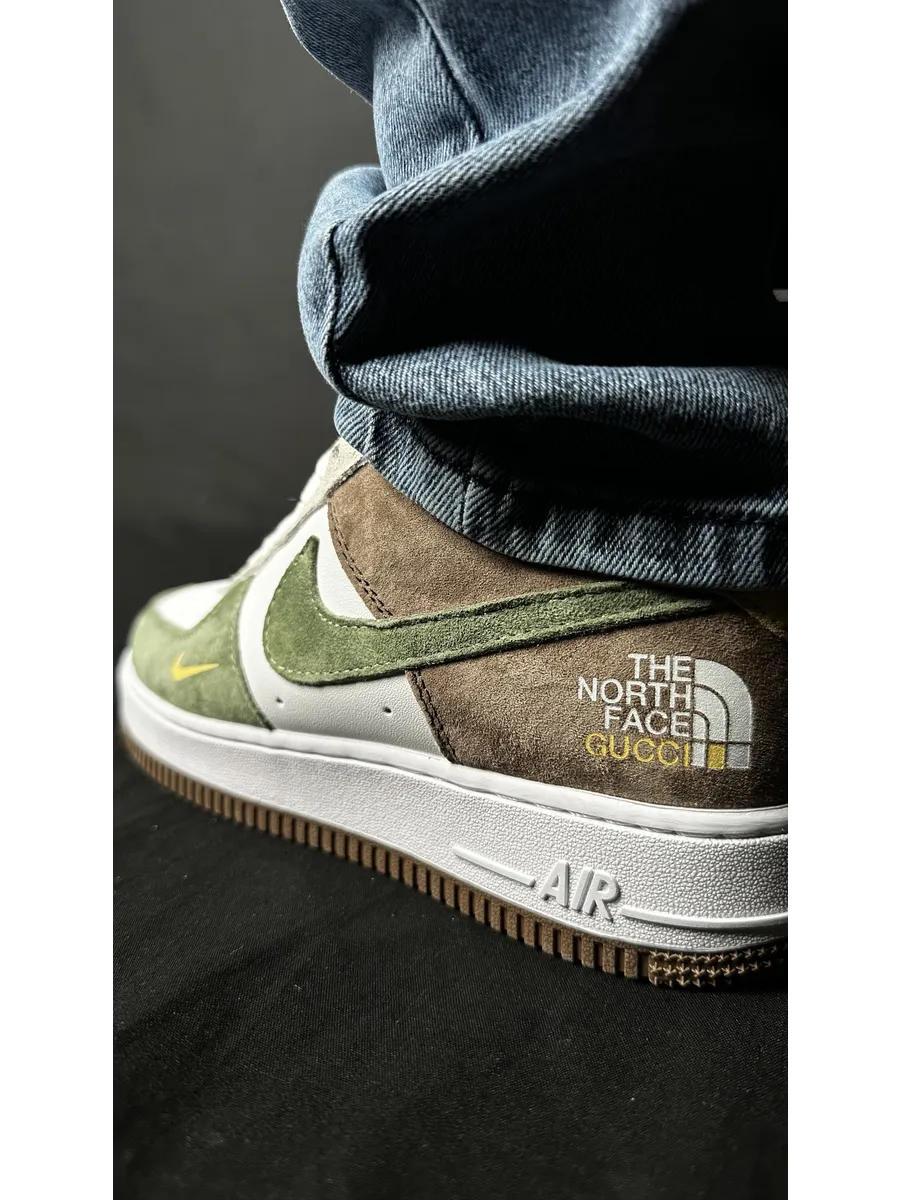 Кроссовки Nike Air Force 1 x The North Face Gucci