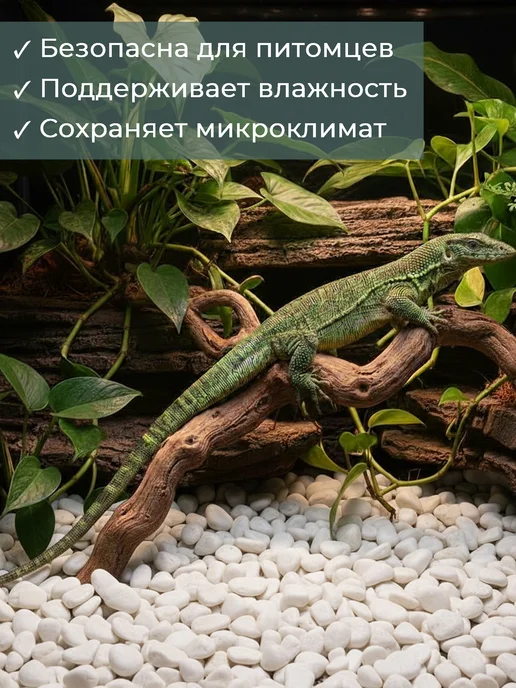 Аквазона Галька белая мраморная 10-20 мм 1 кг, 1 кг, фото 5
