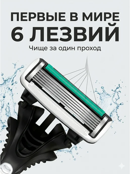 DORCO Станок для бритья мужской Бритва Pace 6, 4шт, 4 шт, фото 4