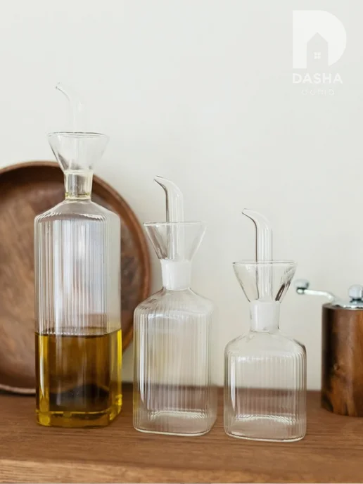Dasha Doma Бутылка для соуса, уксуса, масла растительного, белый, фото 5