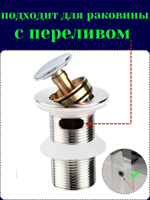 SanNeva Сифон для раковины с переливом плоский, черный, фото 16