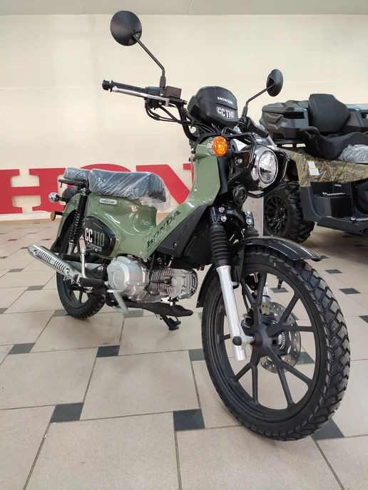 Мотоцикл Honda Cross Cub 110, зеленый