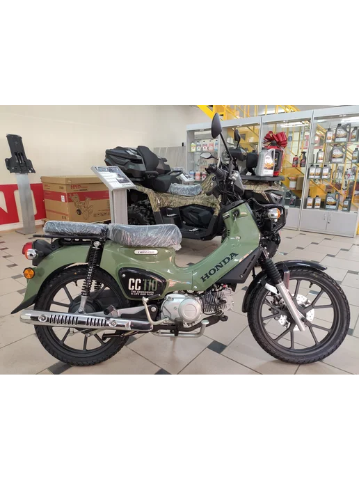Мотоцикл Honda Cross Cub 110, зеленый, фото 2