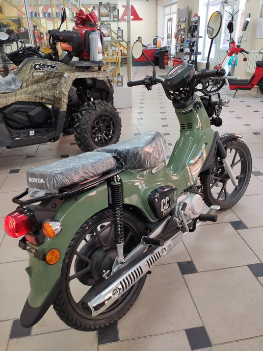 Мотоцикл Honda Cross Cub 110, зеленый, фото 3