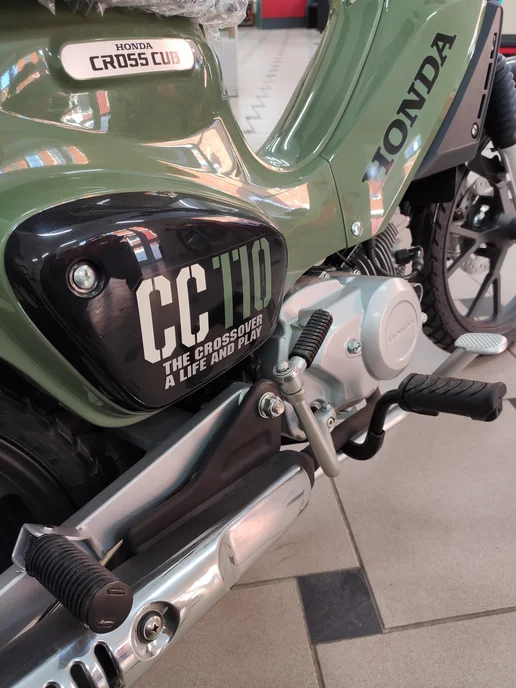 Мотоцикл Honda Cross Cub 110, зеленый, фото 4