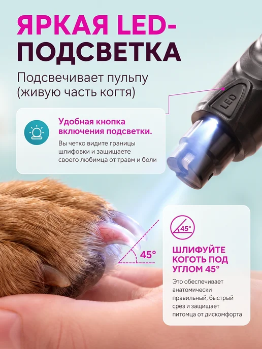 Z.I.V.A.K. Гриндер когтерезка для стрижки когтей собак и кошек, черный, фото 3