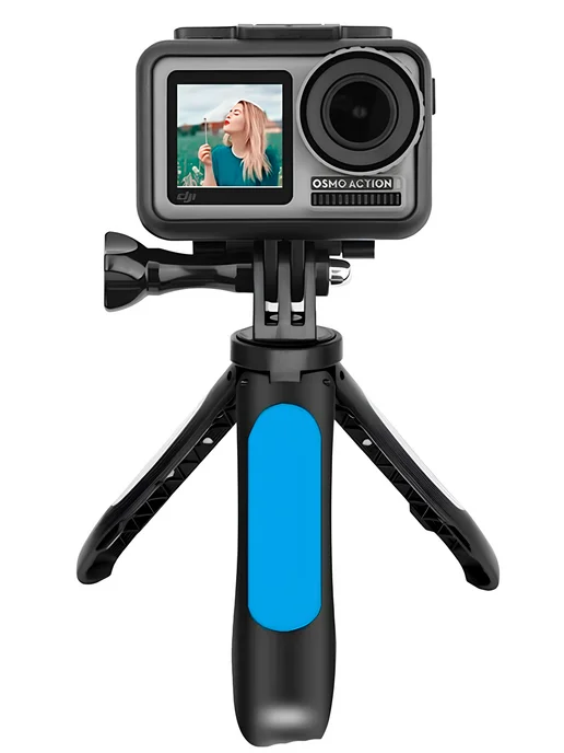 Ручка держатель мини штатив и монопод 12-24см дляGopro, синий, фото 2