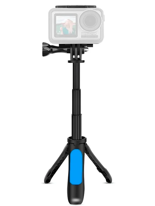 Ручка держатель мини штатив и монопод 12-24см дляGopro, синий, фото 3