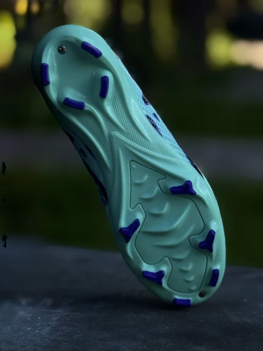 Nike Бутсы футбольные с шипами, голубой, фото 2