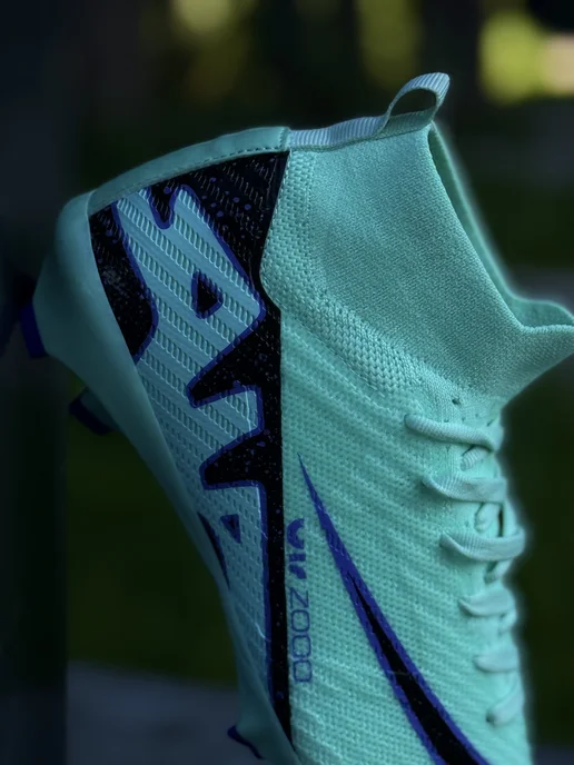 Nike Бутсы футбольные с шипами, голубой, фото 7