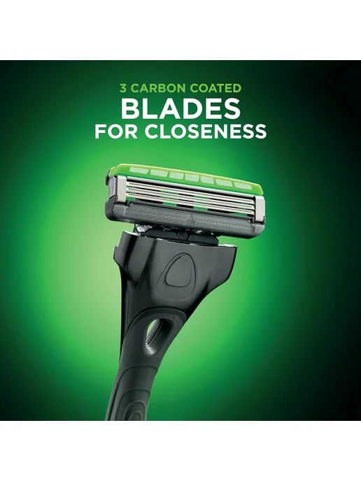 Wilkinson Sword Hydro 3 Carbon Бритвенный станок с 1 кассетой, черный, фото 4