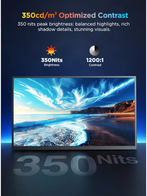Uperfect 15.7-дюймовый 16 9 UHD IPS портативный монитор 4K 2160P, вариант, фото 5