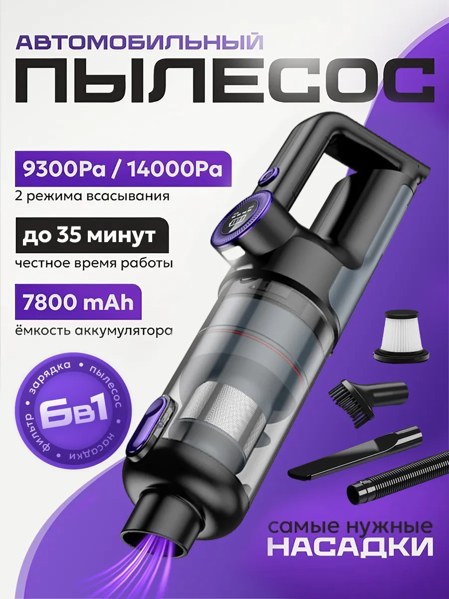 Пылесос для автомобиля мощный беспроводной
