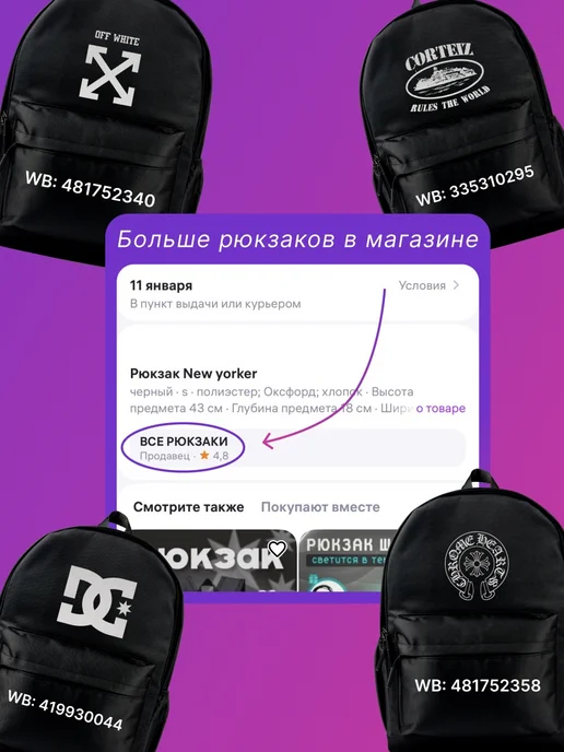ВСЕ РЮКЗАКИ1 рюкзак bape, черный, фото 5