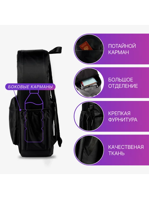 ВСЕ РЮКЗАКИ1 рюкзак bape, черный, фото 6