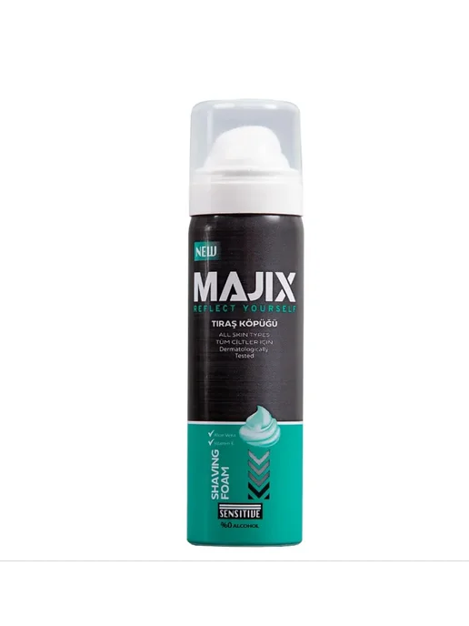 majix Пена для бритья для чувствительной кожи Sensitive, 200 мл, 200 мл, фото 4